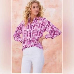 Soft Sorroundings Womens Semi Sheer Tops  size Large